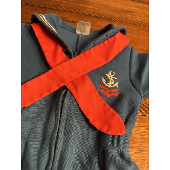 Vintage Carters USA Made Sailors Navy Toddler Outfit 24 Months (27-29 Lbs) / 2T - Picture 2 of 7